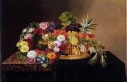 Floral, beautiful classical still life of flowers.094
